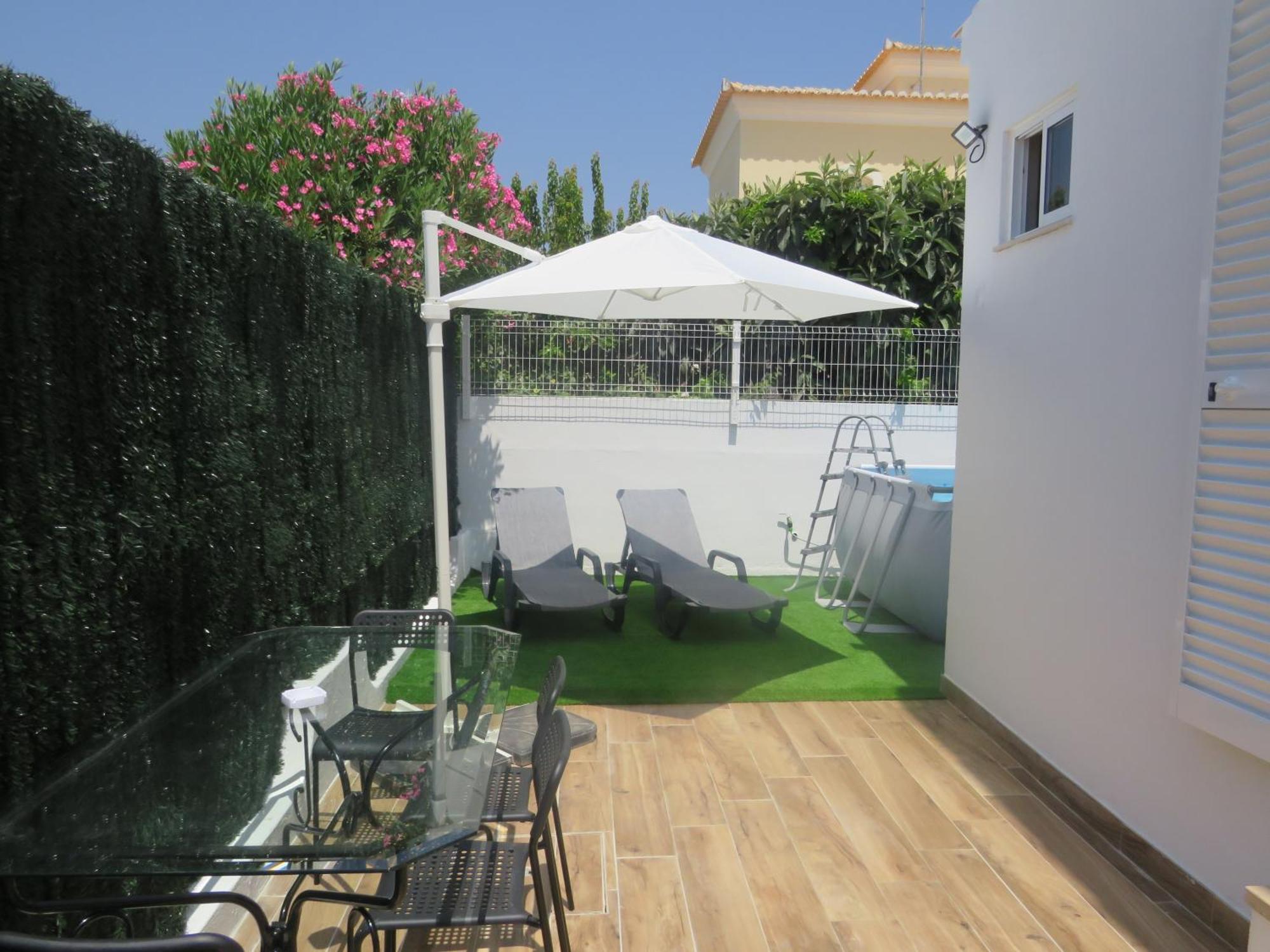 Villa Moradia Geminada V2- Piscina Privada Quarteira Exterior foto
